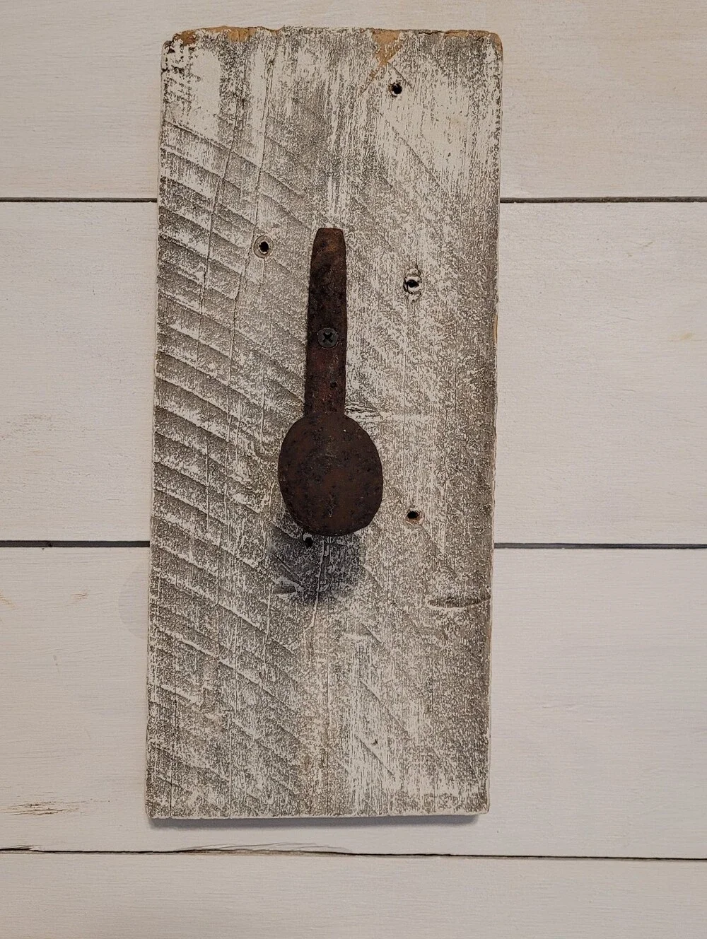 Barnwood With Railroad Spike Candle Lantern